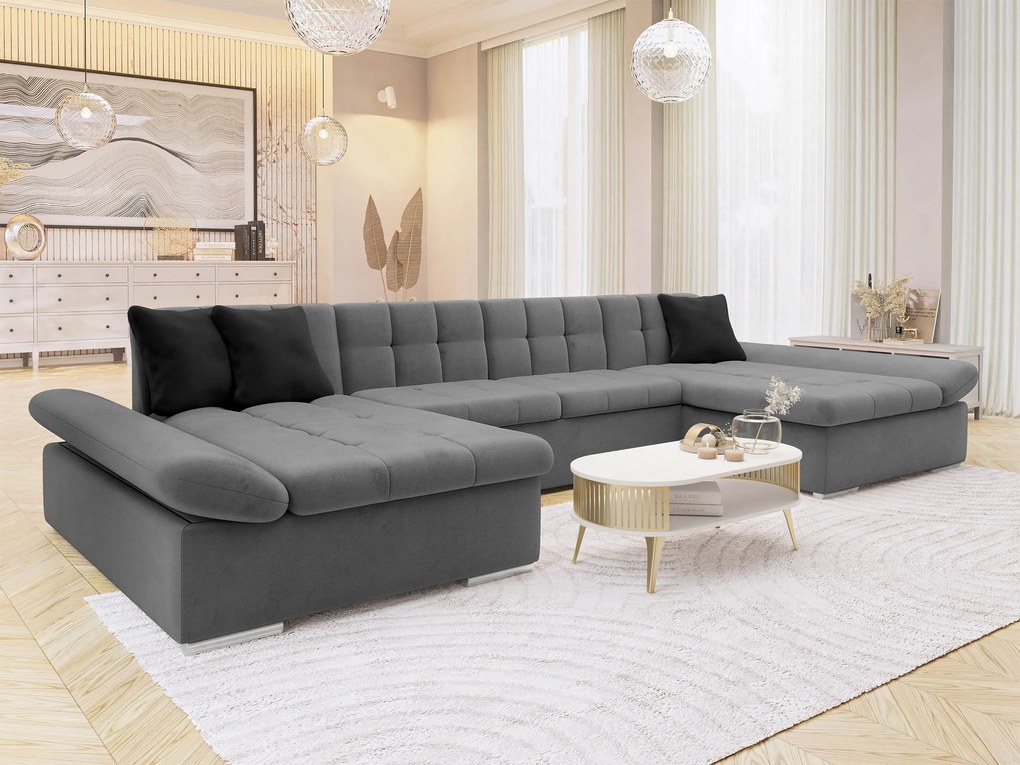 Canapea extensibilă Agnara (magic velvet 2217 + magic velvet 2217 + magic velvet 2219). Promo -17%. 1053626