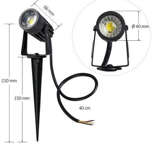 LED Corp de iluminat exterior LED/3W/85-264V IP67