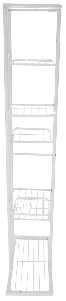 Suport pentru flori Bamir 2, alb, 43 x 22 x 126 cm
