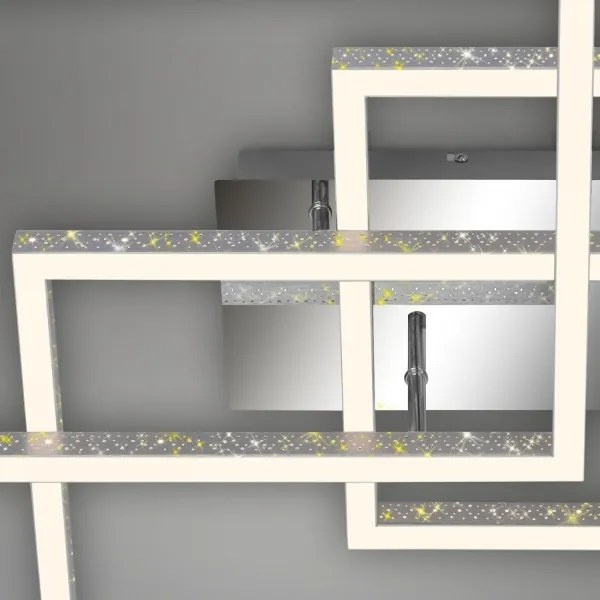 Plafonieră LED dimabilă Brilo FRAME LED/57W/230V 3000K crom mat