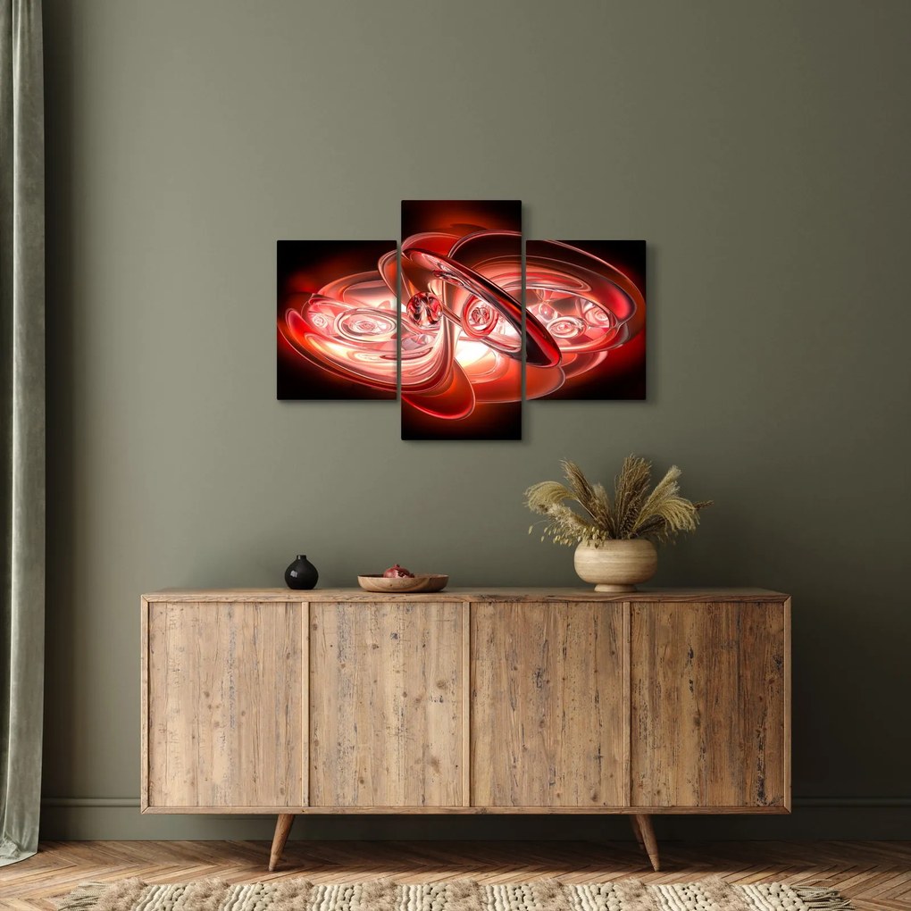Tabloul - forme roșii (90x60 cm)