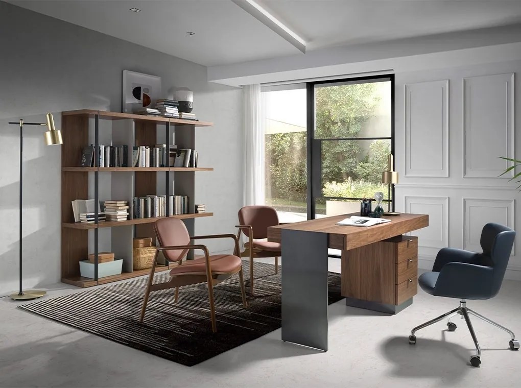 Fotoliu modern design italian Walnut Earth