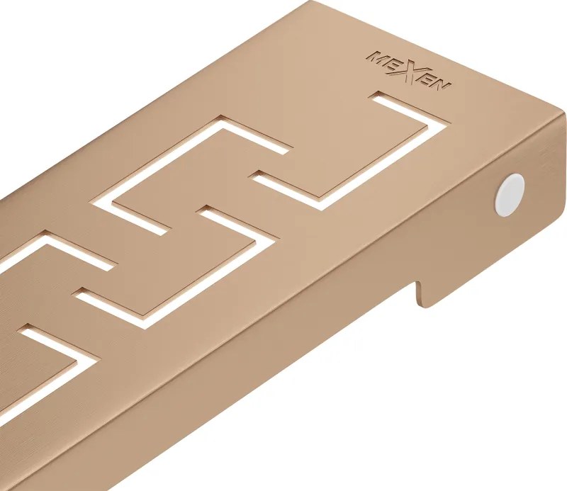 Mexen Flat M15 masca pentru scurgere liniară 90 cm, cupru periat - 1C24090