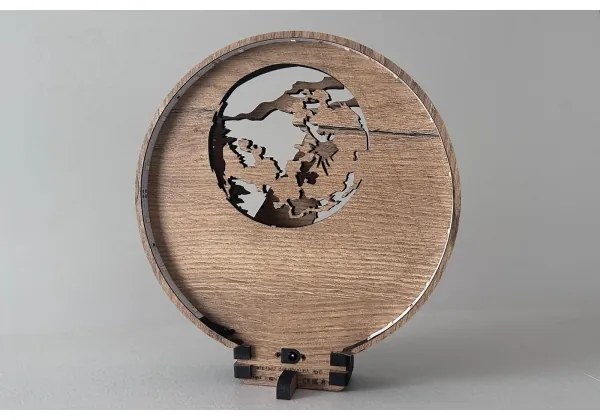 Li-Go 23574/DUB2 - Decorațiune de masă LED dimabilă, LED/12W/230V, 20x22 cm, stejar