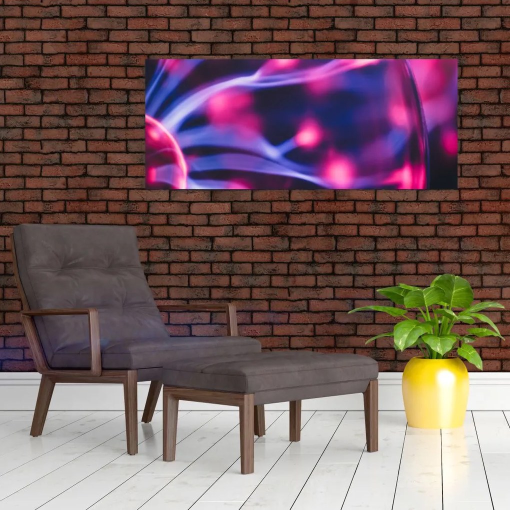 Tablou abstract mov (120x50 cm)