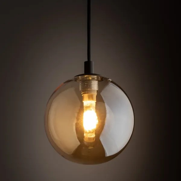 Lustră pe cablu pentru sistem de șină TRACER 1xG9/8W/230V negru/negru fumuriu