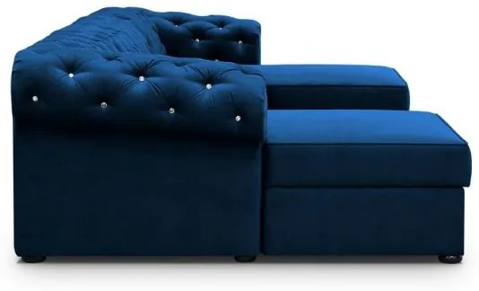 Coltar extensibil forma U albastru inchis Versace