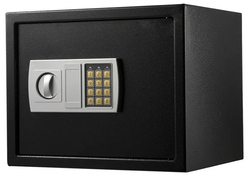 Seif digital, dimensiune mare, negru