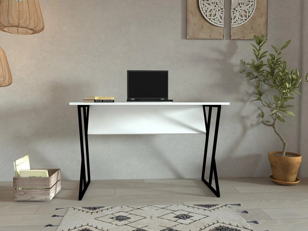 Masă PC Lotude (alb) . 1094875