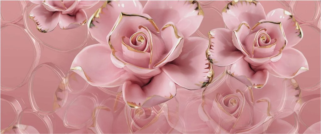 Tablou - Decor floral (120x50 cm)