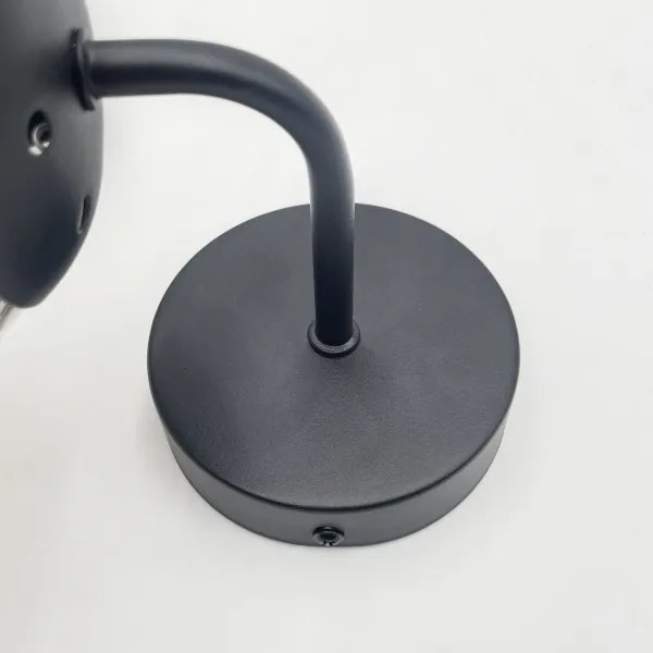 Brilagi - Lampă de perete MALIVA 1xE14/15W/230V negru/fumuriu