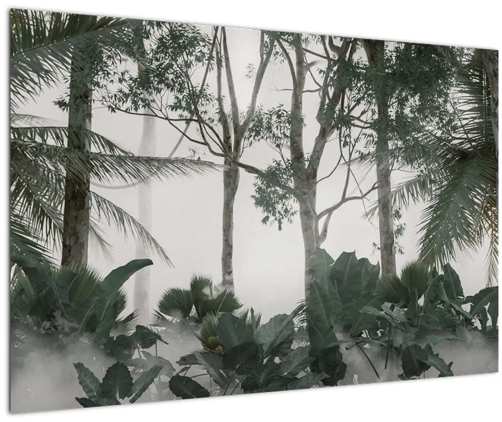 Tablou - Jungla în ceața dimineții (90x60 cm)