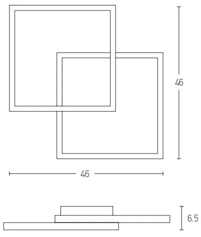 Lustră LED aplicată dimabilă LED/25W/230V negru Zambelis 2026
