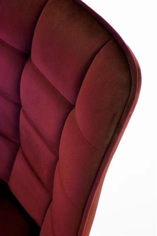 Set 4 scaune K332 velvet bordo