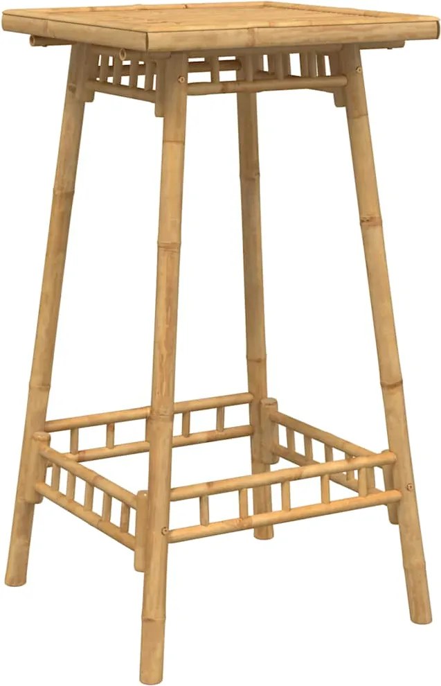 vidaXL Masă de bar de exterior pătrată 55x55x100 cm bambus