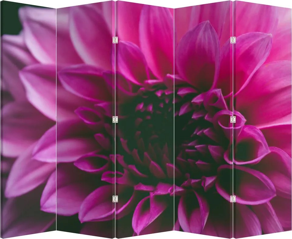 Paravan - floarea roz (210x170 cm)