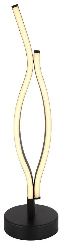 Veioza LED, lampa de masa design modern Geronimo negru