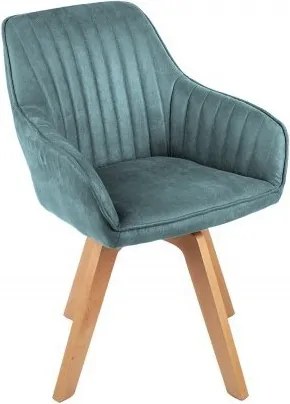 Set de 2 scaune pivotante Livorno catifea petrol