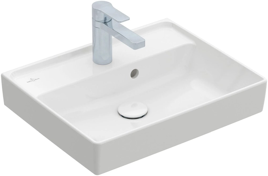 Villeroy &amp; Boch Collaro lavoar 50x40 cm dreptunghiular clasică-mobilier alb 433451R1