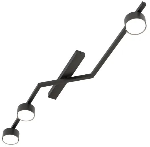 Plafonieră SKAN 3x GX53/12W/230V neagră