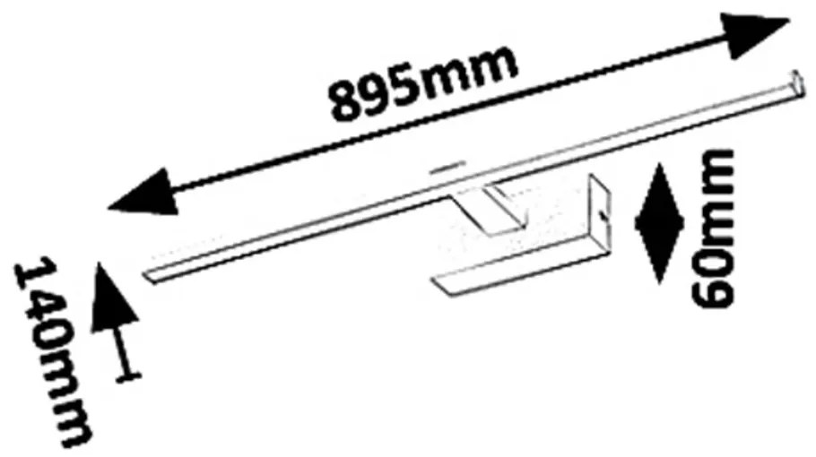 Aplica de perete LED pentru oglinda baie Albina 1464 RX