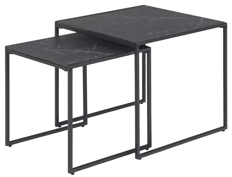 Set de măsuțe de cafea ALMA 2 buc. antracit