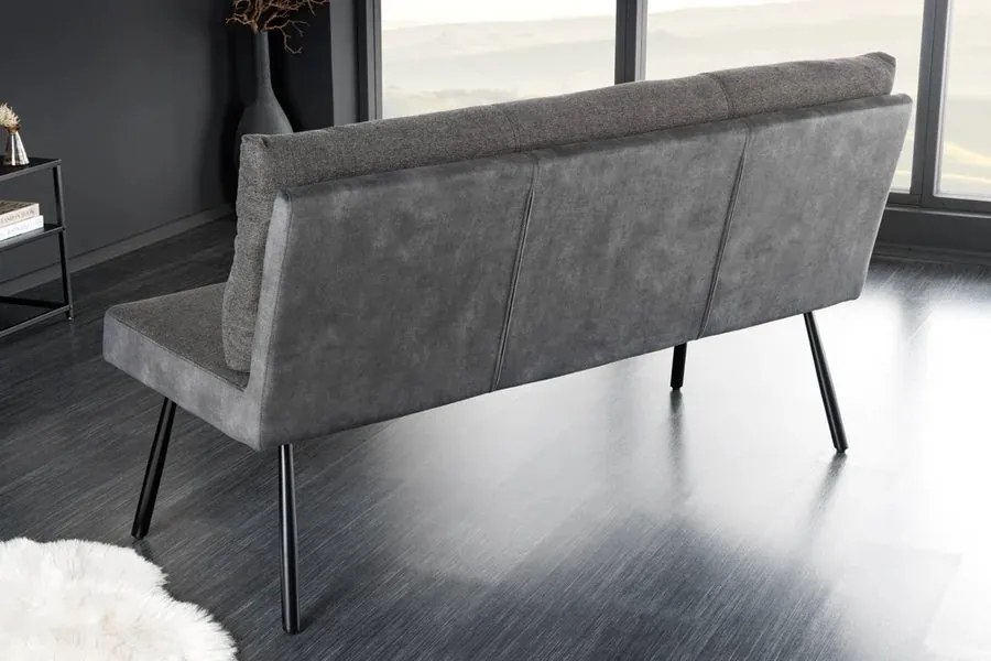 Bancheta moderna BIG GEORGE 160cm antracit