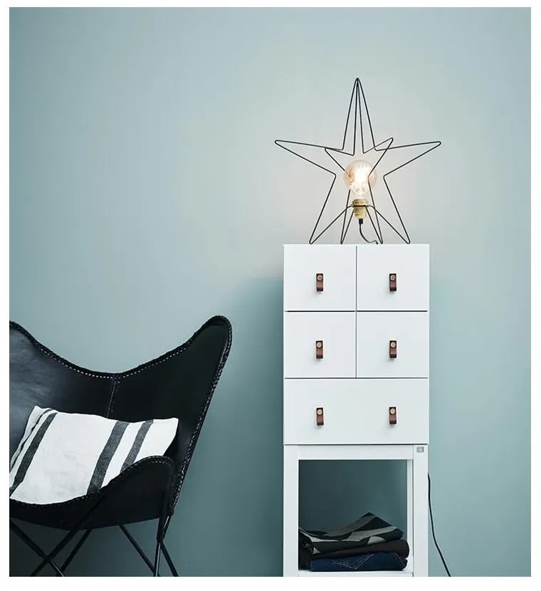 Decorațiune luminoasă de Crăciun neagră Asterix – Markslöjd