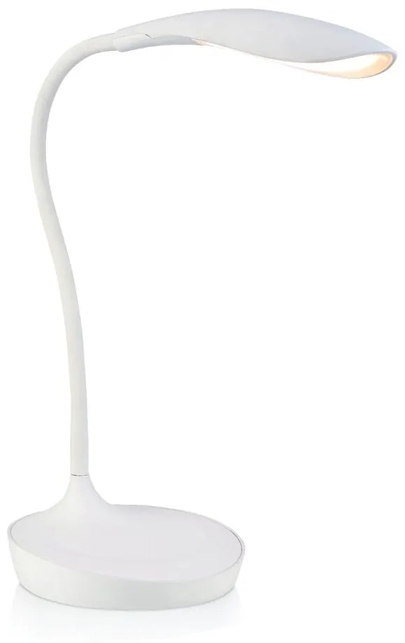 Veioză cu USB Markslöjd Swan, alb