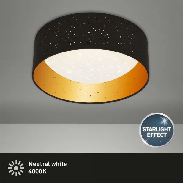 Plafonieră LED Brilo 3482-015 MAILA STARRY LED/12W/230V negru/auriu