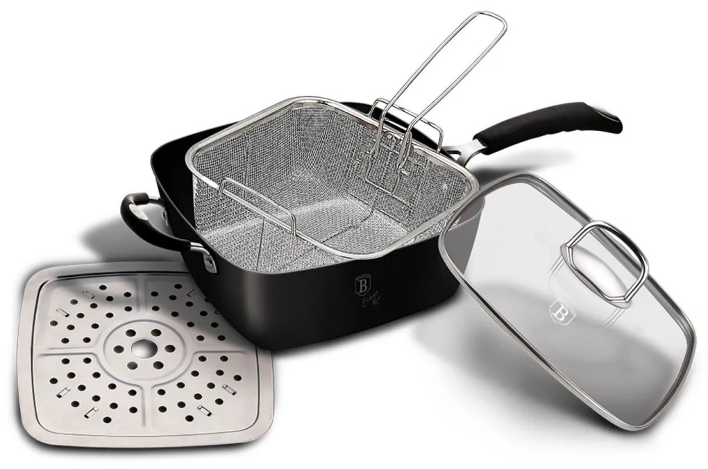 RESIGILAT - Tigaie patrata multifunctionala Black Berlinger Haus BH 6554