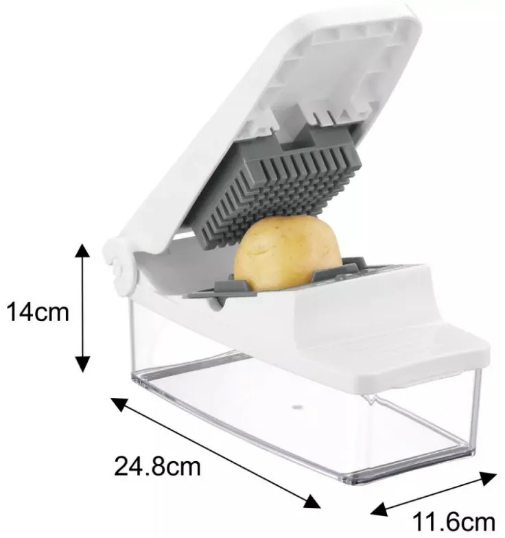 Razatoare 5in1 Kinghoff KH 1873, Оtel inoxidabil, Inclinare ergonomica, Alb