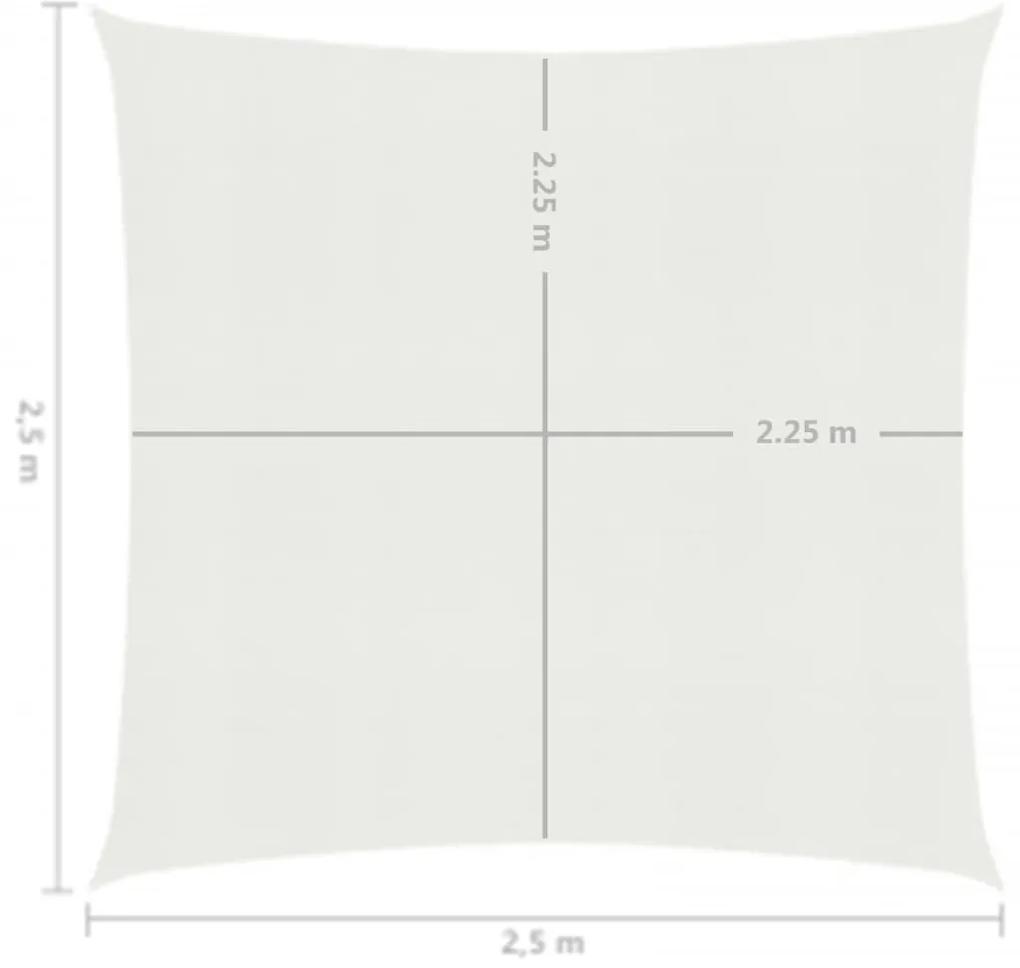 Panza parasolar, alb, 2,5 x 2,5 m, HDPE, 160 g m   Alb, 2.5 x 2.5 m