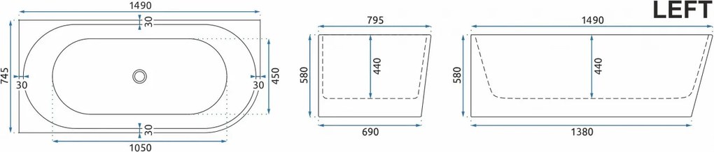 Cada SYDNEY BELLANTO LEFT 150cm