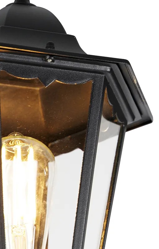 Lanternă de exterior neagră 220 cm cu 3 lumini IP44 - Havana
