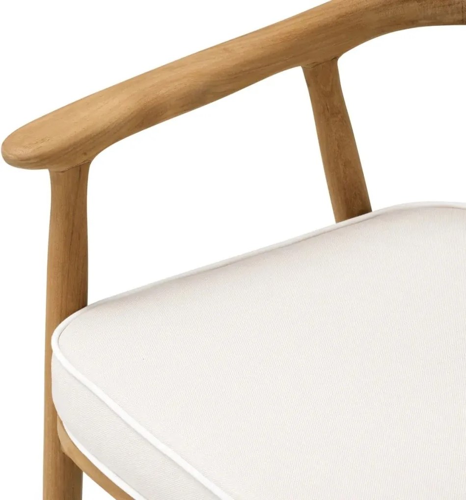 Scaun elegant design LUX Beale natur/ off-white