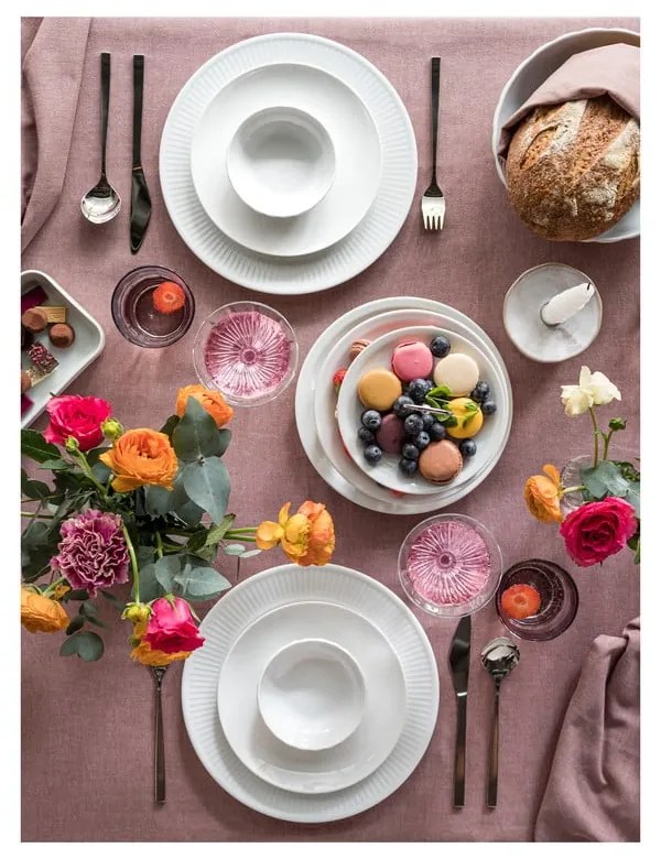 Tacâmuri argintii din oțel inoxidabil 16 buc. Fuga – Gense