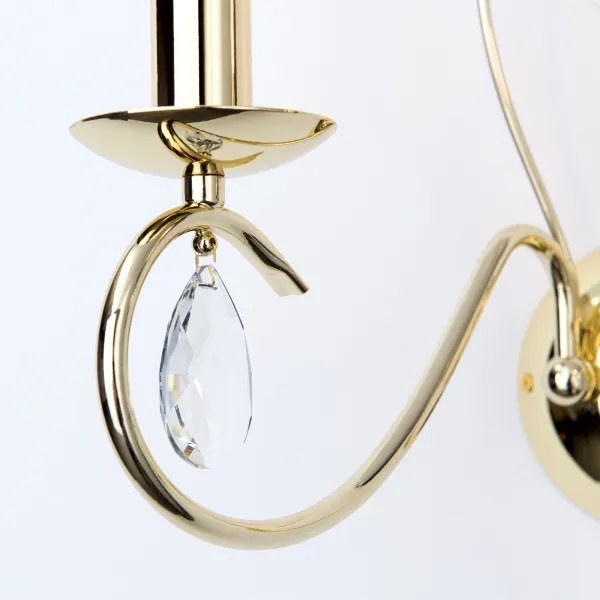 Aplică de cristal Orion WA 2-1093/2 ALESSIA 2xE14/40W/230V auriu