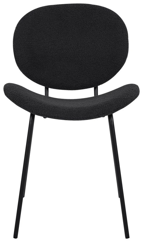 Set 2 buc scaune de sufragerie Luaza (negru). 1081045