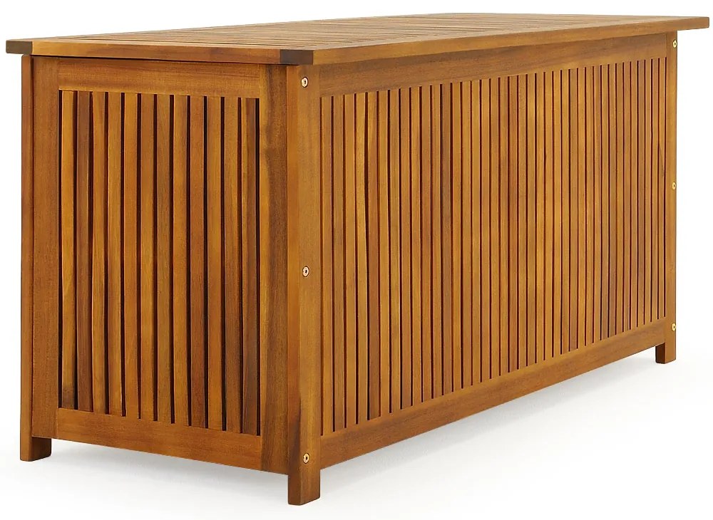 Ladă de lemn ACACIA, 117x50x59cm, maro natural Jurhan