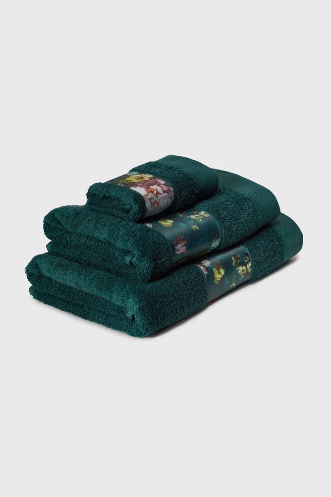 Prosoape Essenza Home Fleur, verde inchis verde 30x50 cm