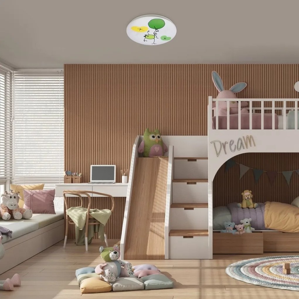 Aplica camera copii motiv broscuta si baloane Froggo