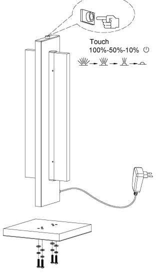 Lampă LED de masă dimabilă SPADAFORA LED/15W/230V Eglo 98497