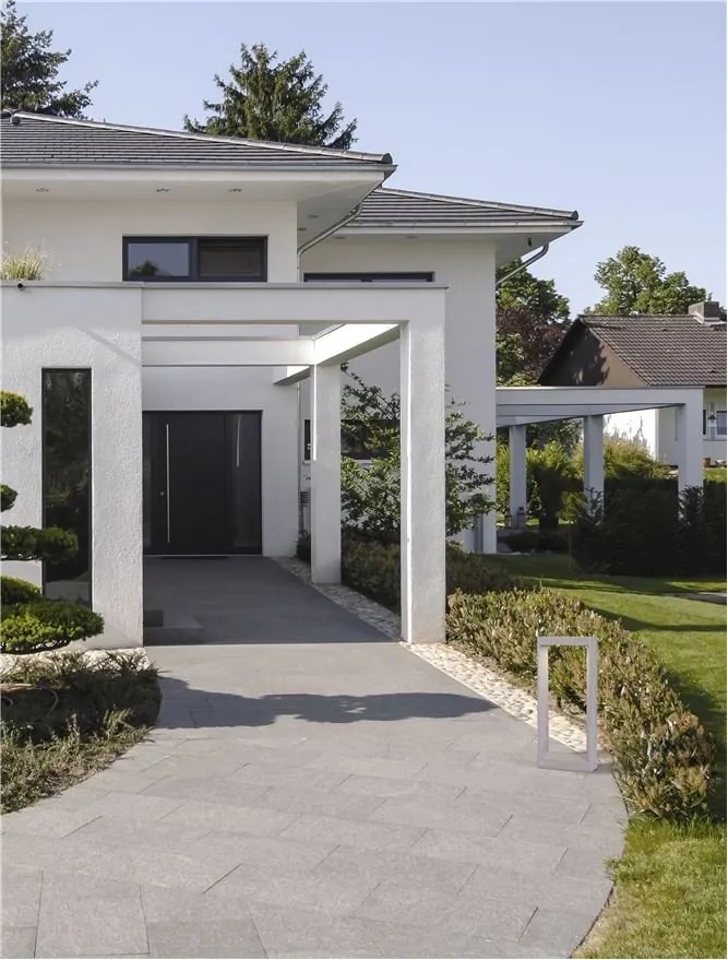 Stalp LED mediu pentru exterior design modern IP65 Cairo gri