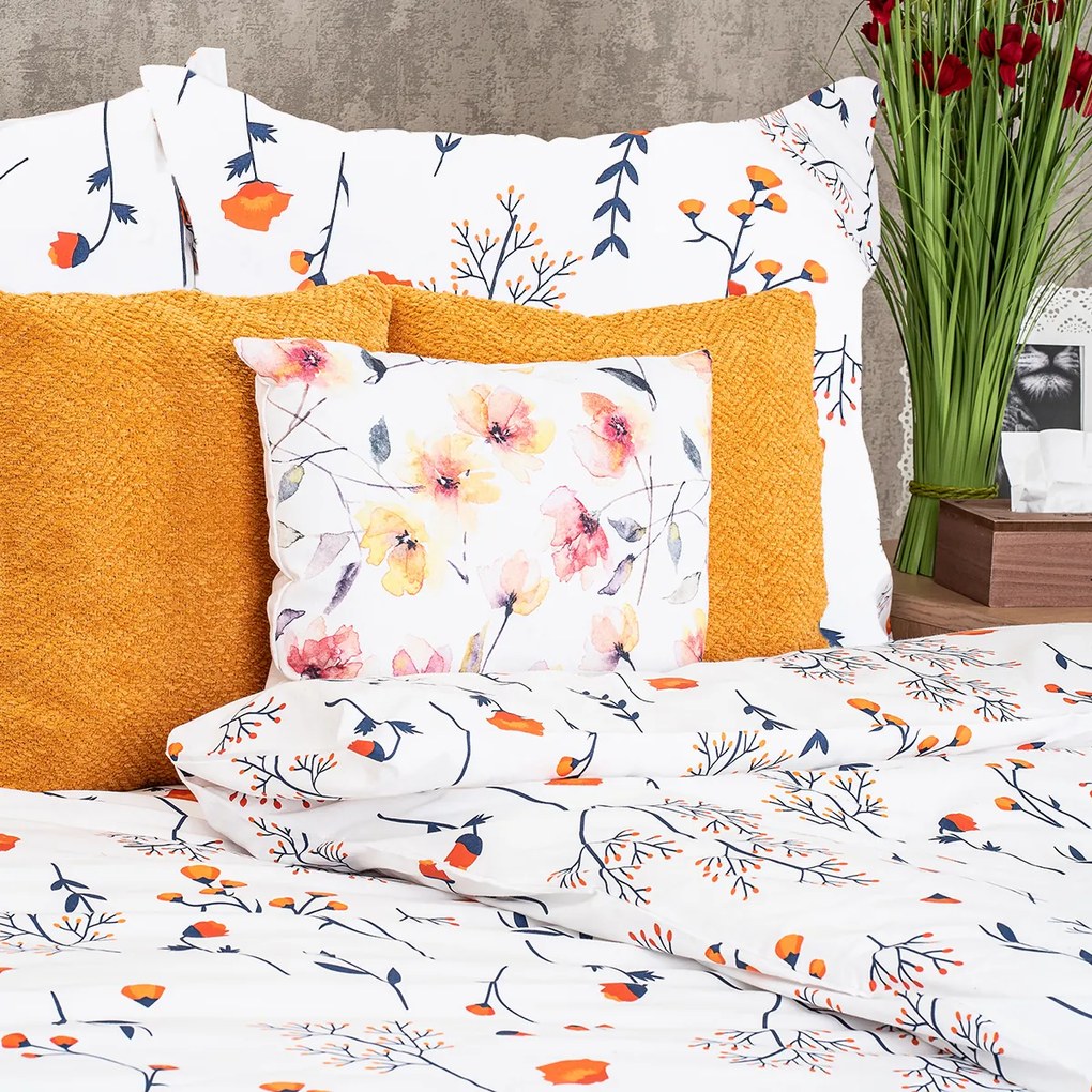Lenjerie de pat 4Home Floret, din bumbac , 140 x 220 cm, 70 x 90 cm