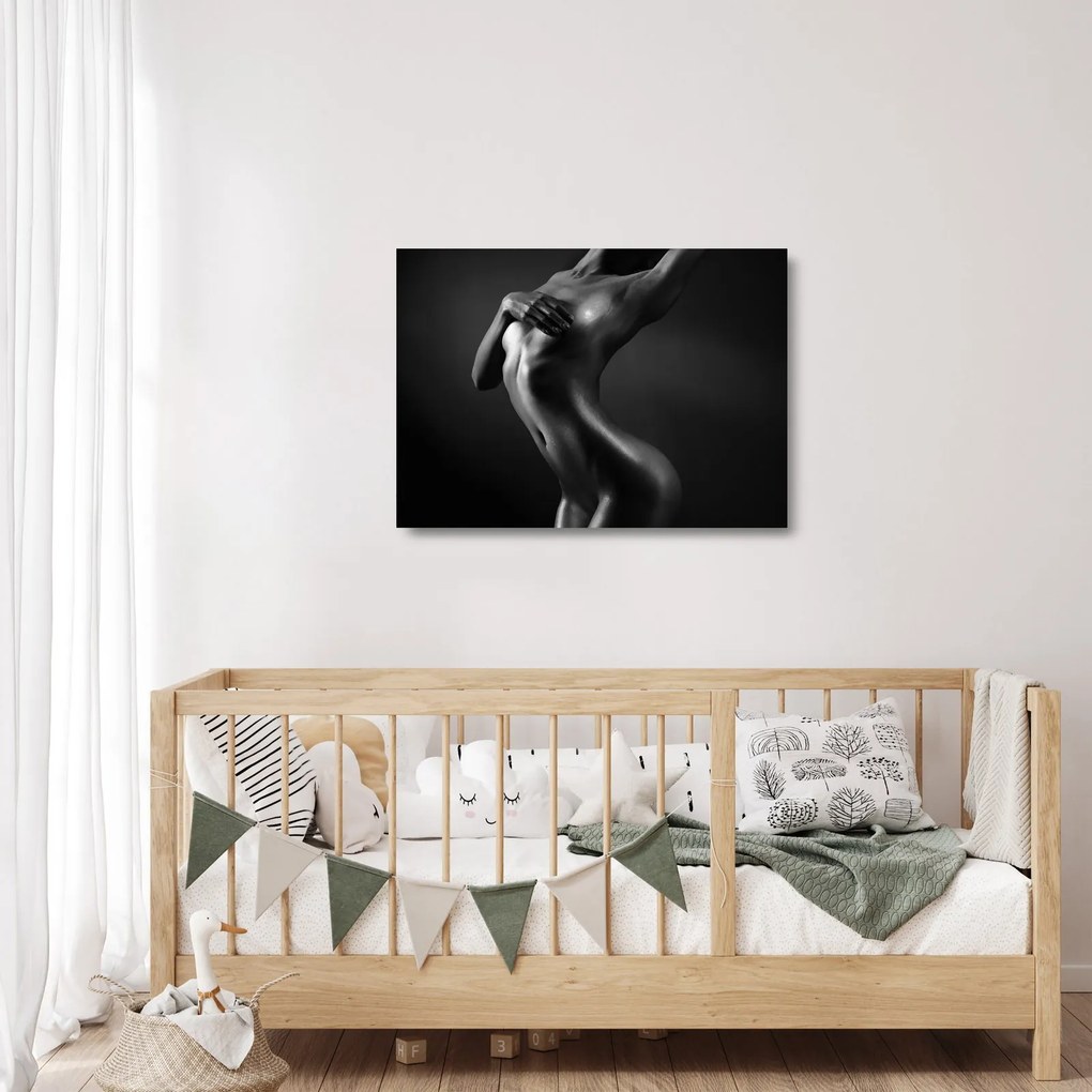 Tablou pe sticlă - Femei nud (70x50 cm)