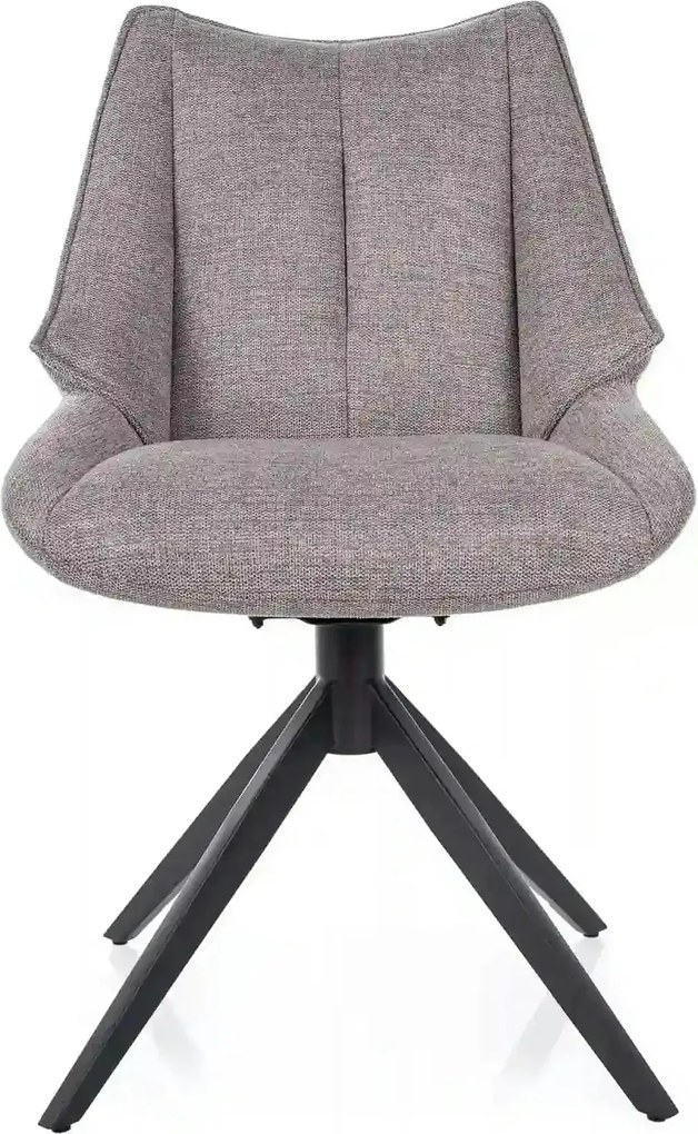 Scaun CODA, gri - Brego 07, stofa clasica/metal, 56x64x91 cm