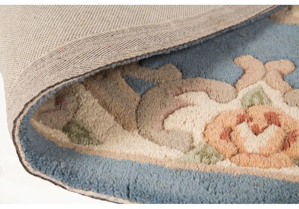 Covor din lână Flair Rugs Aubusson Blue, 75 x 150 cm