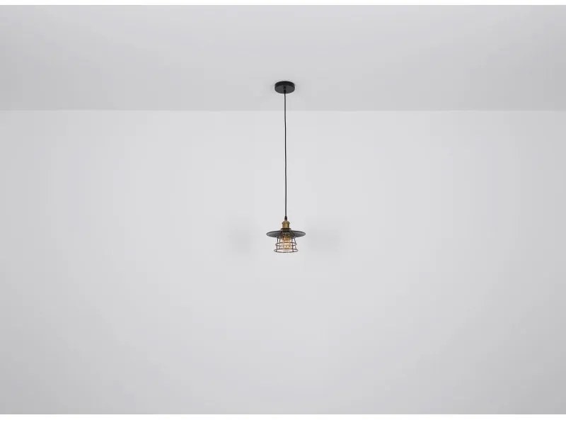 Pendul design clasic Viejo negru mat, cupru 22cm