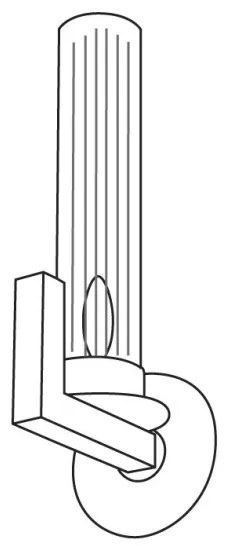 Aplică Kolarz 6009.60150 RAGGIO 1xE14/25W/230V argintie
